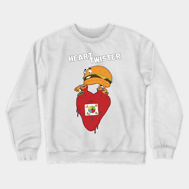 heart twister Crewneck Sweatshirt by jonathanmor